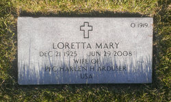 Loretta Mary <I>Kelly</I> Arduser 