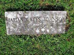 Marian <I>Watts</I> Johnson 
