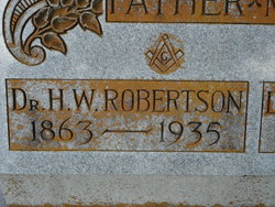 Dr Harper W Robertson 