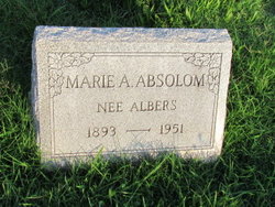 Marie A <I>Albers</I> Absolom 