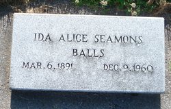 Ida Alice <I>Seamons</I> Balls 