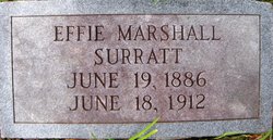Effie May <I>Marshall</I> Surratt 