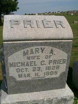Mary Ann <I>Elcock</I> Prier 