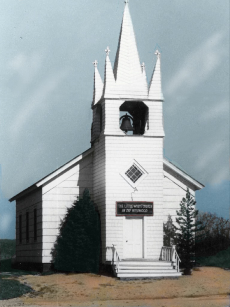 Little White Church in the Wildwood Cemetery