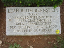 Leah <I>Blum</I> Bernstein 