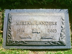 Miriam <I>Snyder</I> Landers 