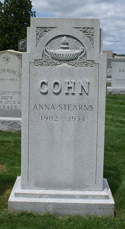 Anna <I>Stearns</I> Cohn 