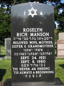 Roselyn <I>Rich</I> Manson 
