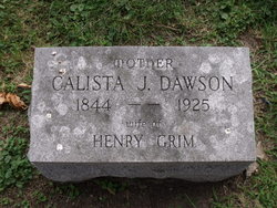 Calista Jane <I>Dawson</I> Grim 
