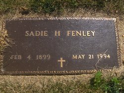 Sadie H. <I>Humphries</I> Fenley 