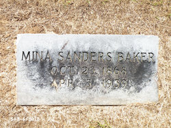 Mina <I>Sanders</I> Baker 