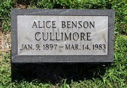 Alice <I>Benson</I> Cullimore 