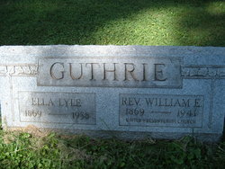 Rev William Elmer Guthrie 