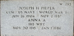 Joseph H Pieper 