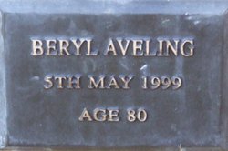 Beryl Mavis <I>McGregor</I> Aveling 
