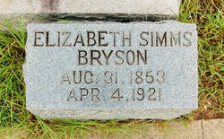 Elizabeth Simms “Bessie” <I>Anderson</I> Bryson 