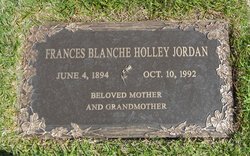 Frances Blanche <I>Holley</I> Jordan 