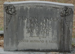Duncan Lander Axson 