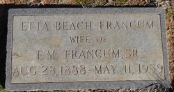 Etta Jane <I>Beach</I> Francum 