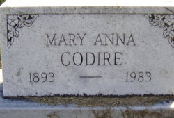Mary Anna <I>Keller</I> Codire 