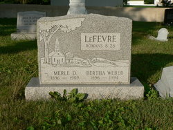 Bertha <I>Weber</I> LeFevre 