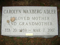 Carolyn <I>Waxberg</I> Adler 