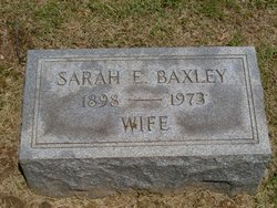 Sarah E. “Sally” <I>Kendig</I> Baxley 