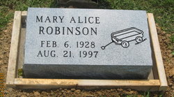 Mary Alice <I>Born</I> Robinson 