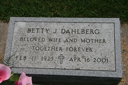 Betty Jean <I>Roberson</I> Dahlberg 