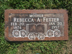 Rebecca Ann Long <I>Reese</I> Fetter 