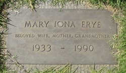 Mary Iona <I>Peterson</I> Frye 