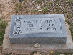 Margaret Rebecca “Margie” <I>Lewis</I> Atkins 