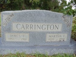 Martha Frances “Fannie” <I>Smith</I> Carrington 