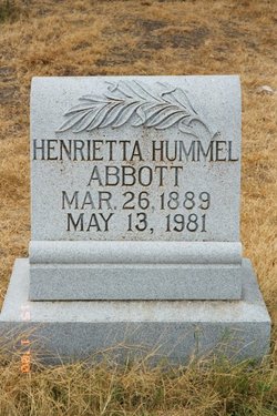 Henrietta <I>Hummel</I> Abbott 