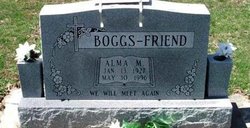 Alma Mae <I>Holmes</I> Boggs Friend 