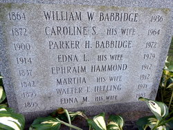 Caroline S. <I>Hammond</I> Babbidge 