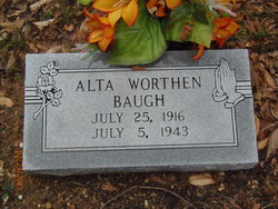 Alta Mae <I>Worthen</I> Baugh 