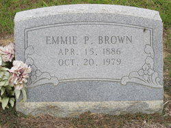 Emily Priscilla “Emmie” <I>Simpton</I> Brown 