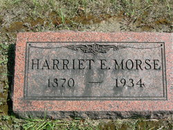 Harriet E “Hattie” <I>Covill</I> Morse 