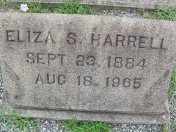 Elizabeth S “Eliza” Harrell 