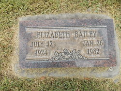 Elizabeth <I>Taylor</I> Bailey 