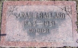 Sarah Jane <I>McManus</I> Ballard 