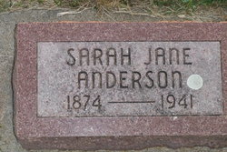 Sarah Jane <I>Barksdale</I> Anderson 
