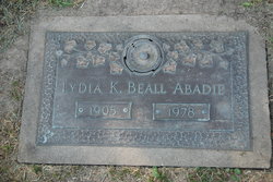 Lydia K <I>Beall</I> Abadie 