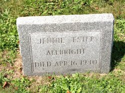 Jane “Jennie” <I>Marshall</I> Albright 