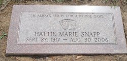 Hattie Marie <I>Ingle</I> Snapp 
