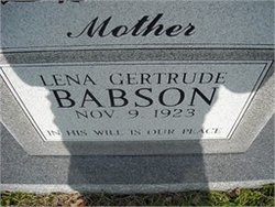 Lena Gertrude <I>Smith</I> Babson 