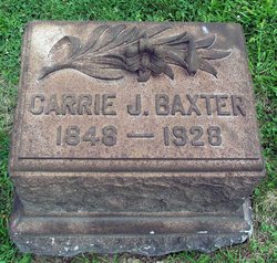 Caroline Jones “Carrie” <I>Renton</I> Baxter 