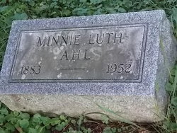 Minnie <I>Ahl</I> Luth 