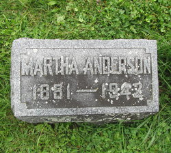 Martha <I>Hollenbeck</I> Anderson 